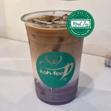 Ube koh-fee latte